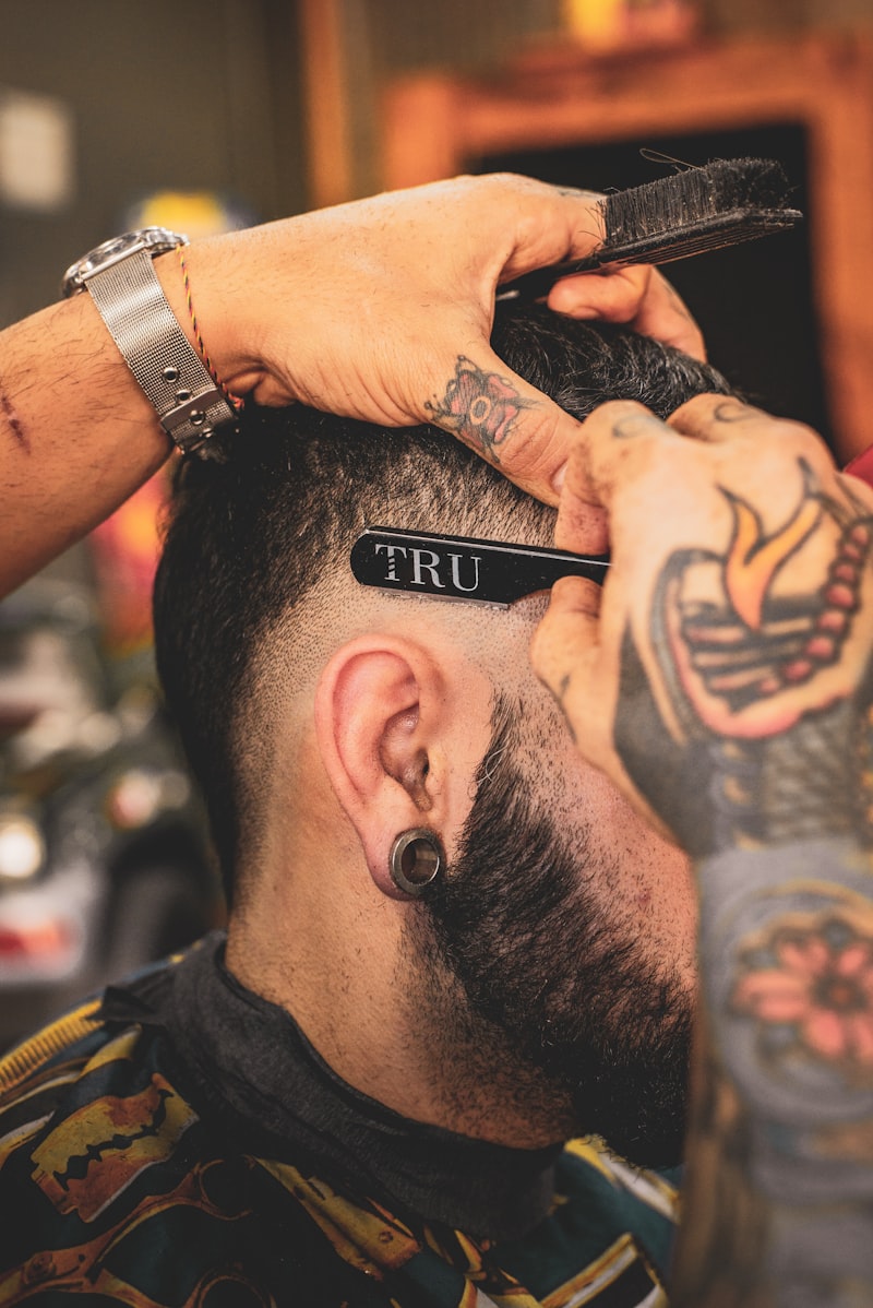 Skin fade haircut